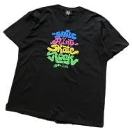 Футболка Stussy Four Colorful Front Inscription "Black"