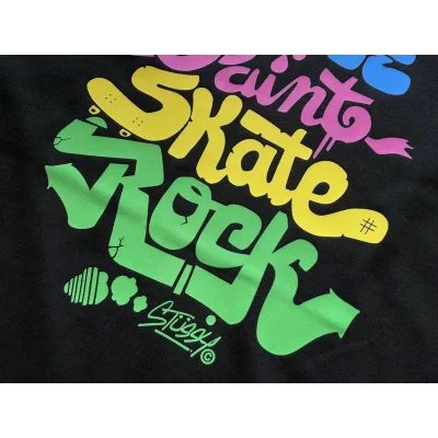 Футболка Stussy Four Colorful Front Inscription "Black" фото № 6