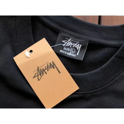 Футболка Stussy Four Colorful Front Inscription "Black" фото № 8