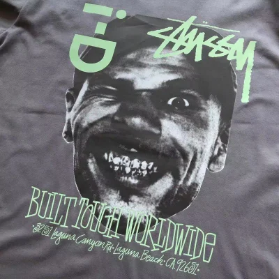 Футболка Stussy Winking Man "Gray" фото № 5