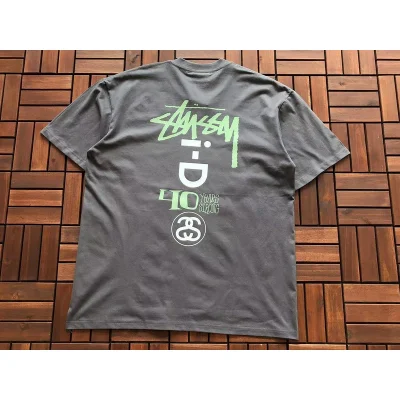 Футболка Stussy Winking Man "Gray" фото № 2