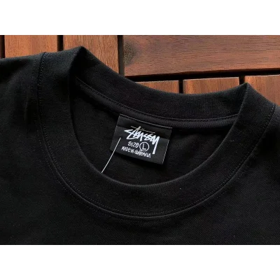 Футболка Stussy Wolf With Playing Card Inside Circle "Black" фото № 2