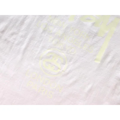 Футболка Stussy Cities And Letter With Mirror Image In Circle "White" фото № 6