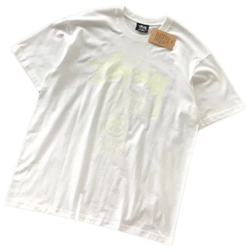 Футболка Stussy Cities And Letter With Mirror Image In Circle "White"