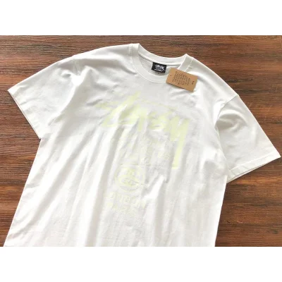 Футболка Stussy Cities And Letter With Mirror Image In Circle "White" фото № 7