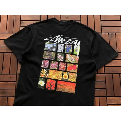 Футболка Stussy Flower Prints In Squares "Black" фото № 2 Футболка Stussy Flower Prints In Squares "Black" фото № 2