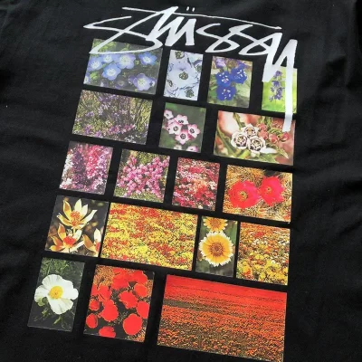 Футболка Stussy Flower Prints In Squares "Black" фото № 3 Футболка Stussy Flower Prints In Squares "Black" фото № 3