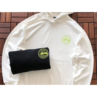 Худи Stussy Colorful Logo Inside Circle With Double Borders "White" фото № 6