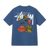 Футболка Stussy Flower Picture "Blue"
