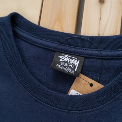 Футболка Stussy With Sculpture Print On The Back "Blue" фото № 5