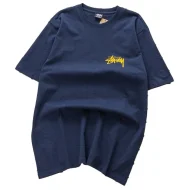 Футболка Stussy With Sculpture Print On The Back "Blue"