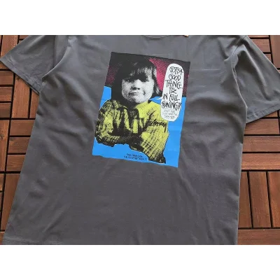 Футболка Stussy Child With Inscription Print "Gray" фото № 2