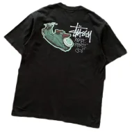 Футболка Stussy Lettering Ready Steady Go "Black"