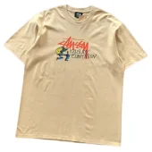 Футболка Stussy Man With Hockey Stick "Beige"