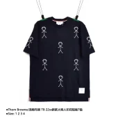 Футболка Thom Browne Drawing of a man "Black"