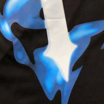 Футболка Trapstar Big Back Print With Colorful Shadow "Black" фото № 4