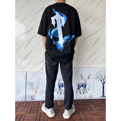 Футболка Trapstar Big Back Print With Colorful Shadow "Black" фото № 9