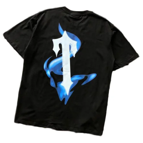 Футболка Trapstar Big Back Print With Colorful Shadow "Black"