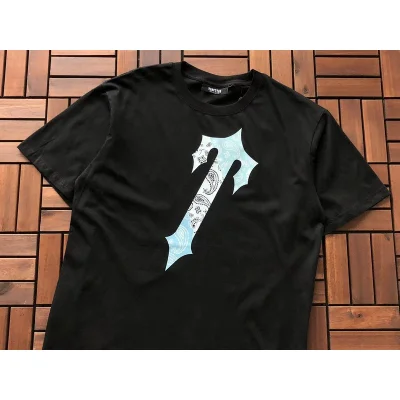 Футболка Trapstar Big Logo With Patterns Front "Black" фото № 5