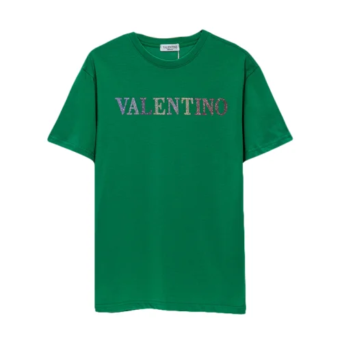 Футболка Valentino Shining Brand Name "Green"
