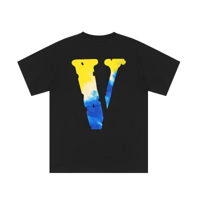 Футболка VLONE Blue V-Flame “Black” фото № 2
