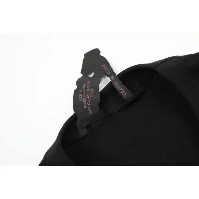 Футболка Vlone Big Frontside Orange Letter V "Black" фото № 7