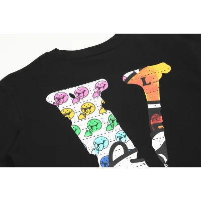 Футболка Vlone Frontside Print Yellow Smiley "Black" фото № 4