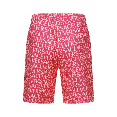 Шорты Versace Without Pockets And Repeating Inscription Versace "Red" фото № 2