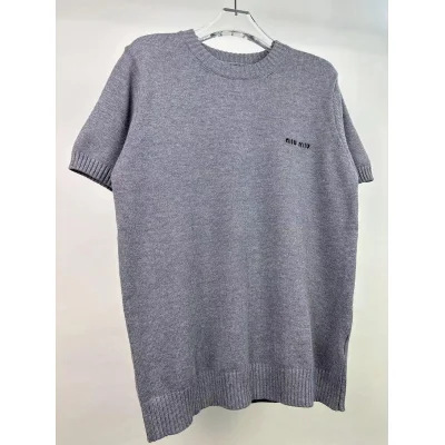 Жилетка Miu Miu Frontside Left Logo Miu Miu "Gray" фото № 3