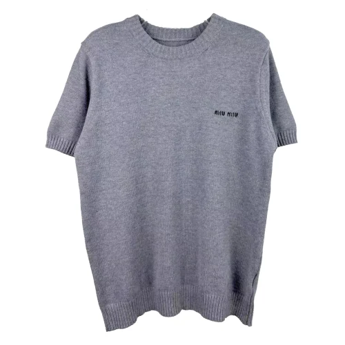 Жилетка Miu Miu Frontside Left Logo Miu Miu "Gray"