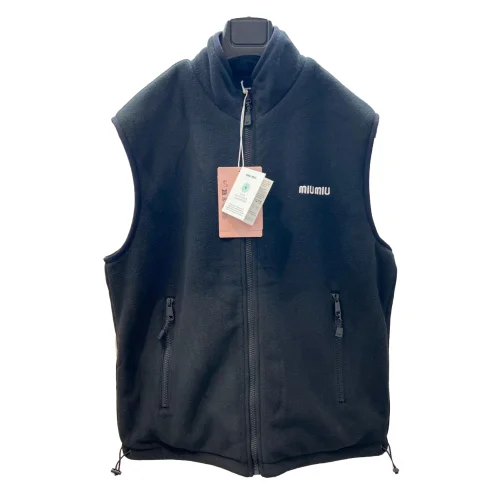 Жилетка Miu Miu Frontside Small Left White Logo Miu Miu "Black"