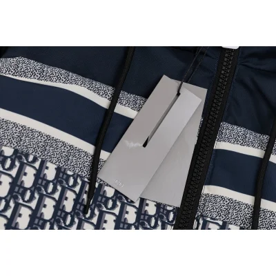 Двусторонний пуховик Christian Dior Monogram Oblique "Navy Blue" фото № 4