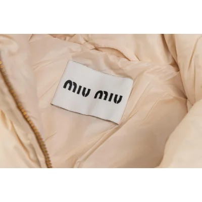 Пуховик Miu Miu Logo Block "Beige" фото № 2