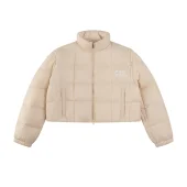 Пуховик Miu Miu Logo Block "Beige"