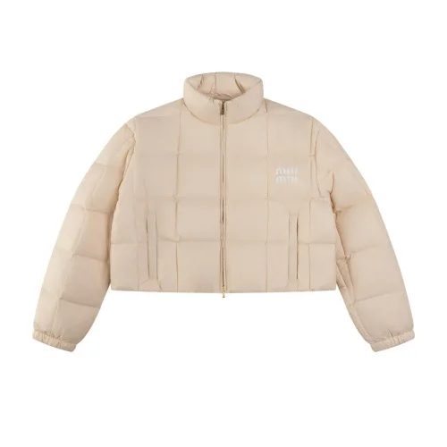 Пуховик Miu Miu Logo Block "Beige"
