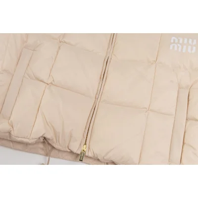 Пуховик Miu Miu Logo Block "Beige" фото № 6