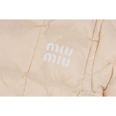 Пуховик Miu Miu Logo Block "Beige" фото № 7