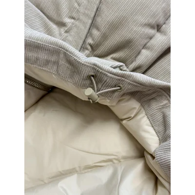 Пуховик Miu Miu Medium Weight Corduroy "Sand Beige" фото № 7