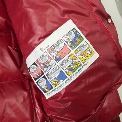 Пуховик Moncler Maljasset "Red" фото № 6