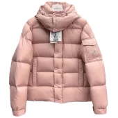 Пуховик Moncler Vezere Hooded Flanelle "Pink"