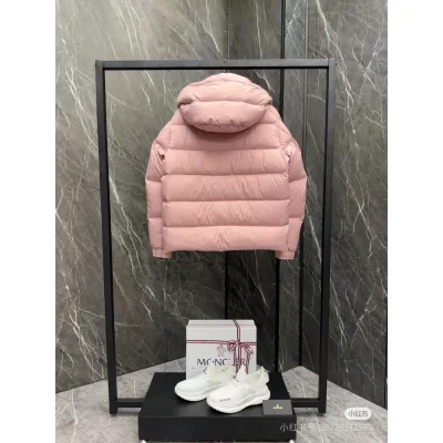 Пуховик Moncler Vezere Hooded Flanelle "Pink" фото № 4