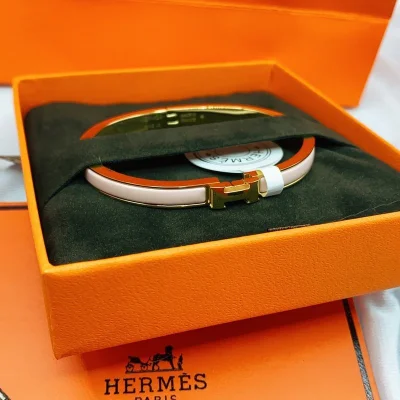 Браслет Hermes With Logo Brand "Silver" фото № 2