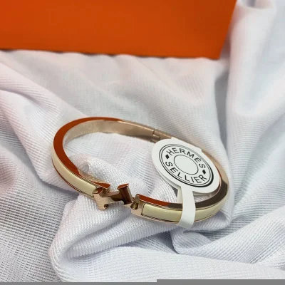 Браслет Hermes With Logo Brand "Silver" фото № 4