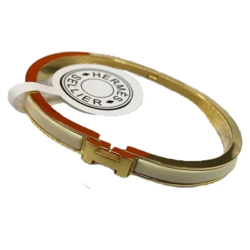 Браслет Hermes With Logo Brand "Silver"