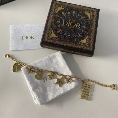 Браслет Dior Decoration With Symbols - Number And Star "Gold" фото № 4