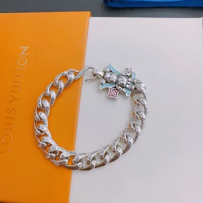 Браслет Louis Vuitton Bear Decoration Before Logo "Silver" фото № 3