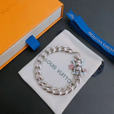 Браслет Louis Vuitton Bear Decoration Before Logo "Silver" фото № 5