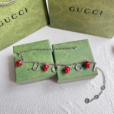 Подвеска Gucci Strawberry "Silver" фото № 2