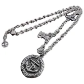 Подвеска Louis Vuitton Figure With Logo - Anchor In Circle "Silver"