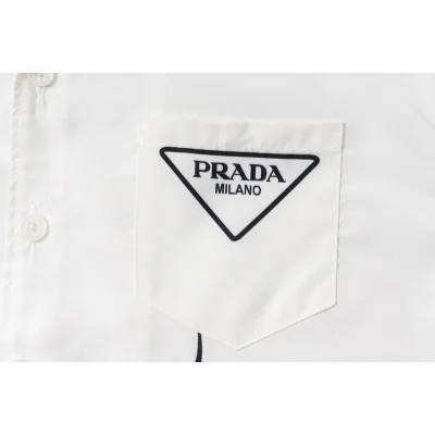 Рубашка Prada Short Sleeve Black Fire "White" фото № 5